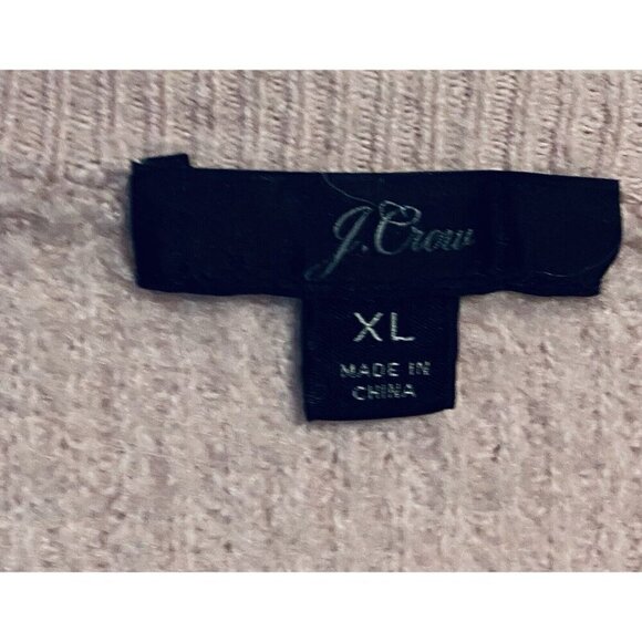 J Crew Sweater Womens XL Pink Hi Low Hem Waffle Knit Supersoft Yarn Alpaca Wool - Picture 4 of 6